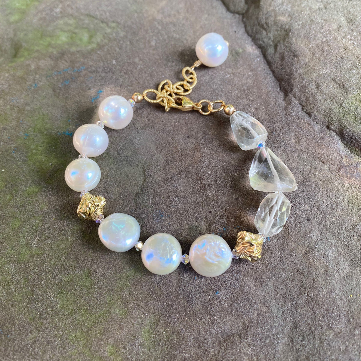 ブレスレット SCUDO shell plain pearl beads bracelet SBP.2B ALL ITEM - BEADS - 스쿠도 SCUDO