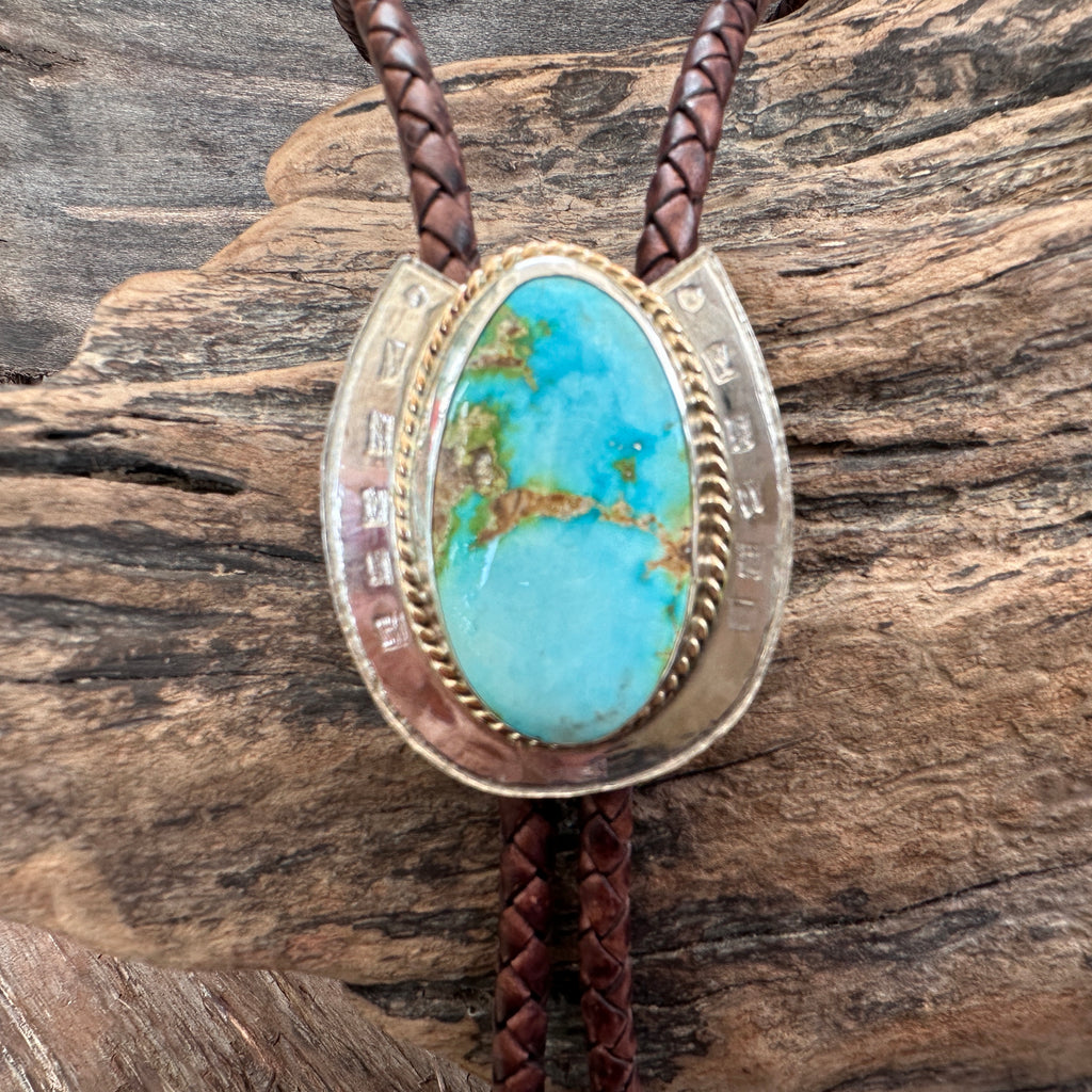 Sterling Silver and Sonoran Mountain Turquoise Bolo