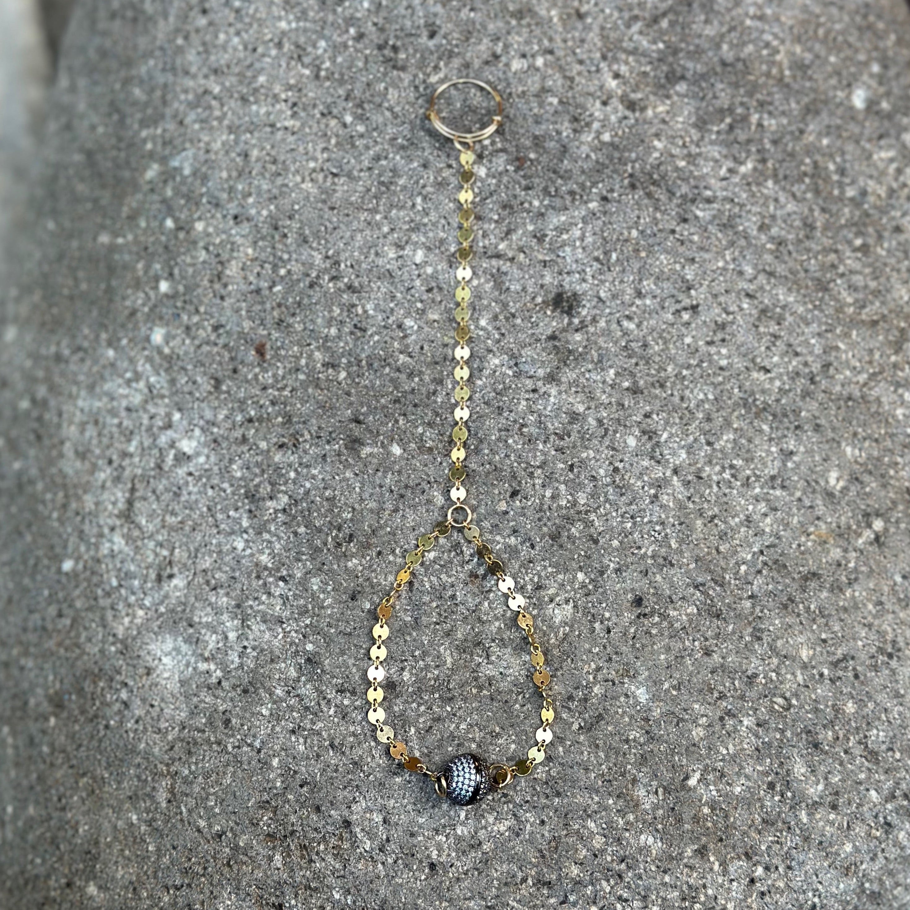 14K GF and Sterling Silver Handchain