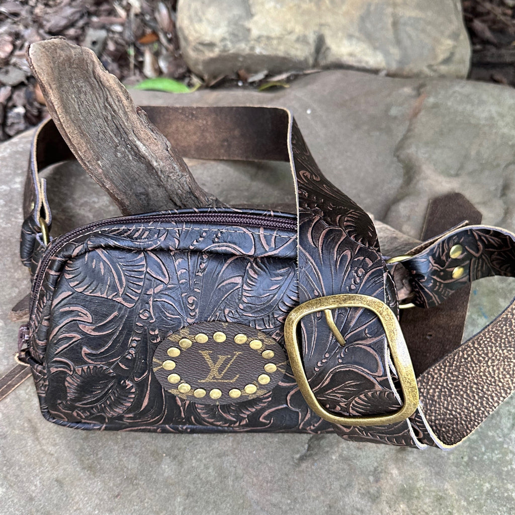 Tooled Leather Paige Bum Bag