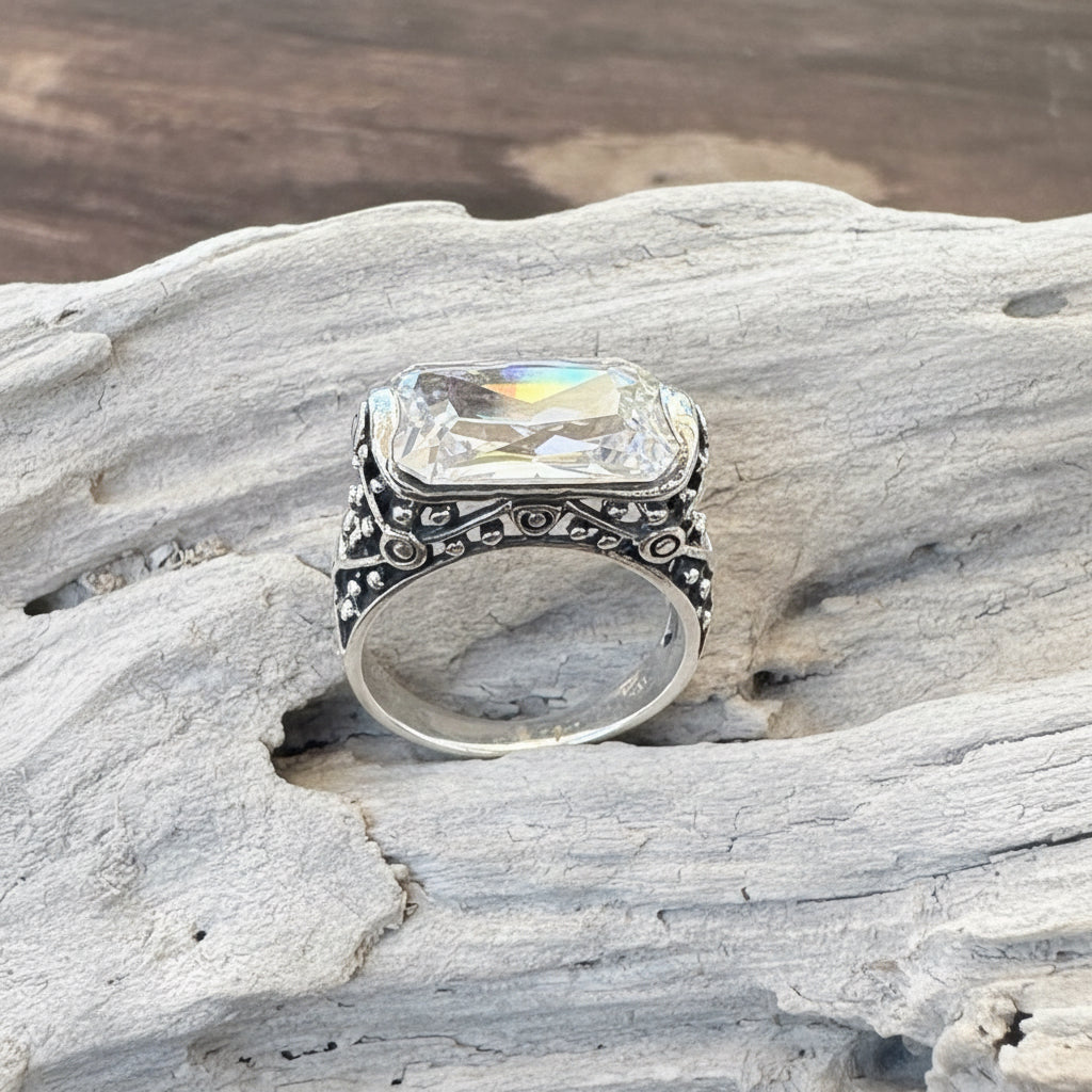 Sterling Silver and CZ Ring