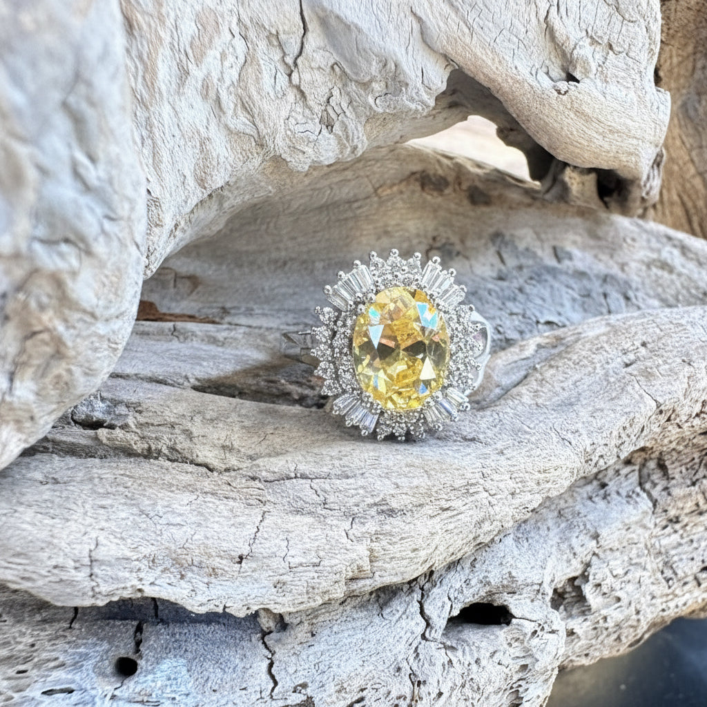 CZ and Sterling Silver Ring