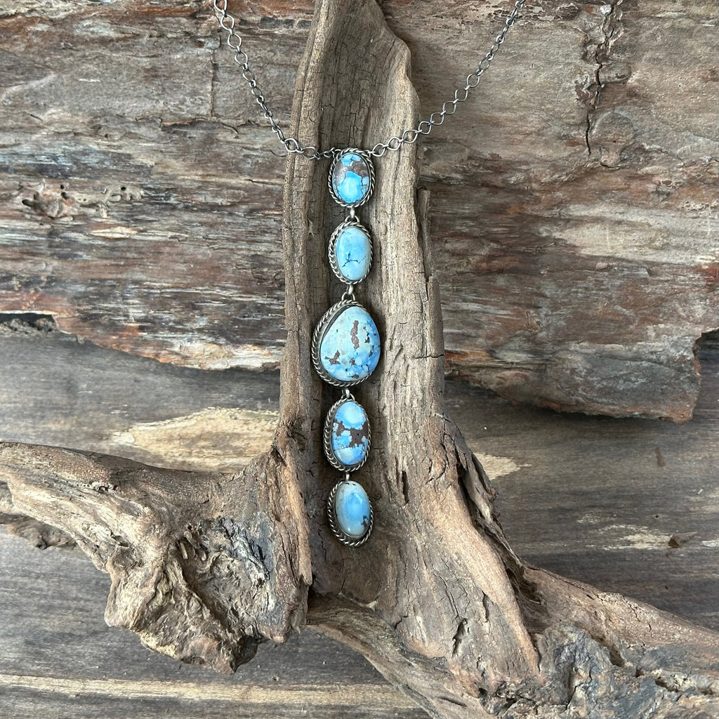 Golden Hills Turquoise Sterling Silver Necklace