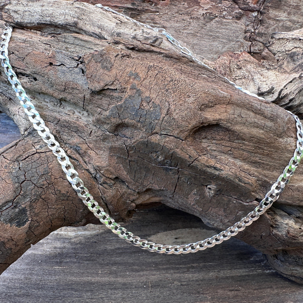 Sterling Silver 4.8mm Curb Chain Necklace
