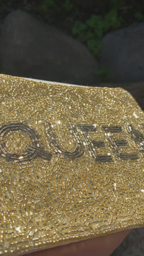 Beaded Queen Clutch