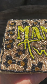 Mama Tried Beaded Pouch