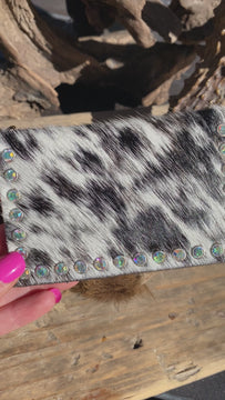 Keep It Gypsy Iridescent Stone Studded Keychain Wallet