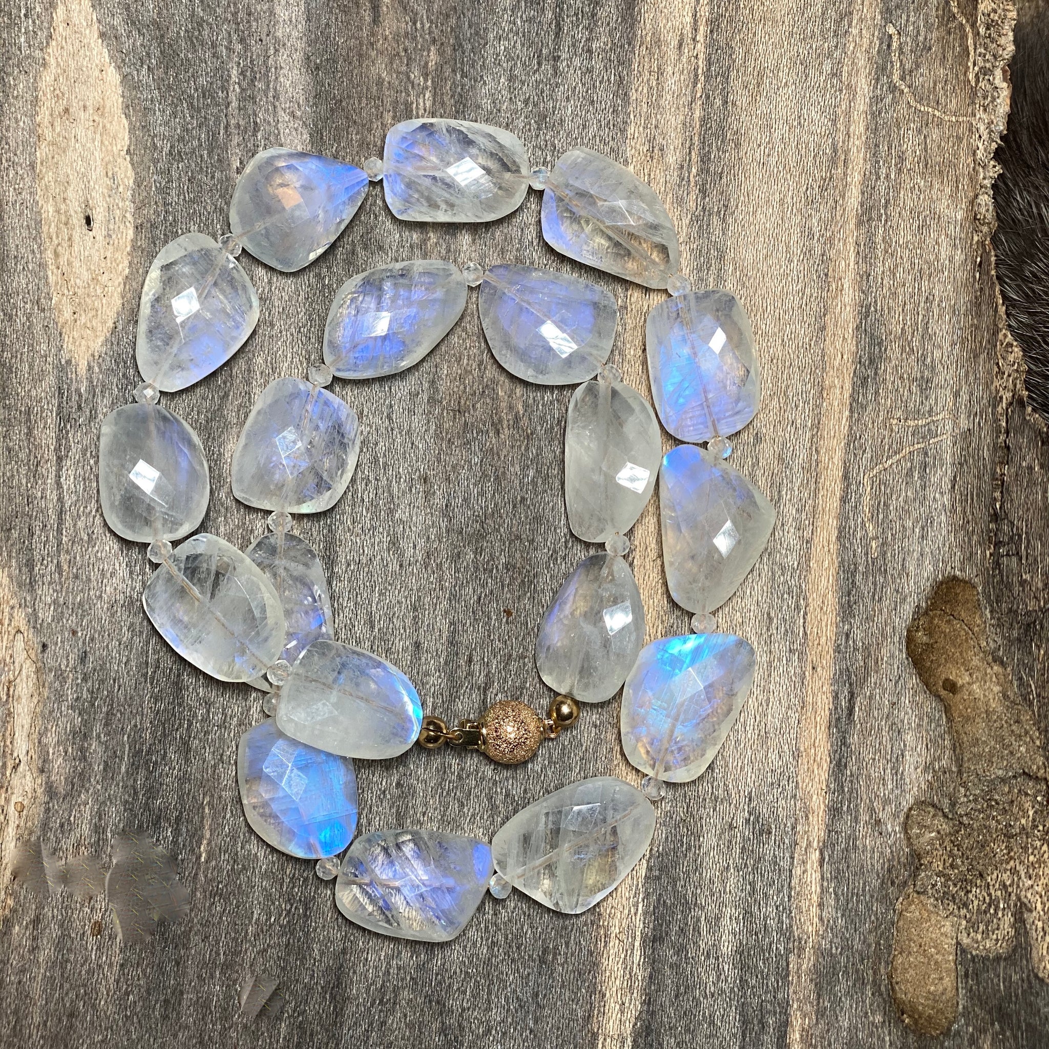 Shops Rainbow moonstone briolette necklace