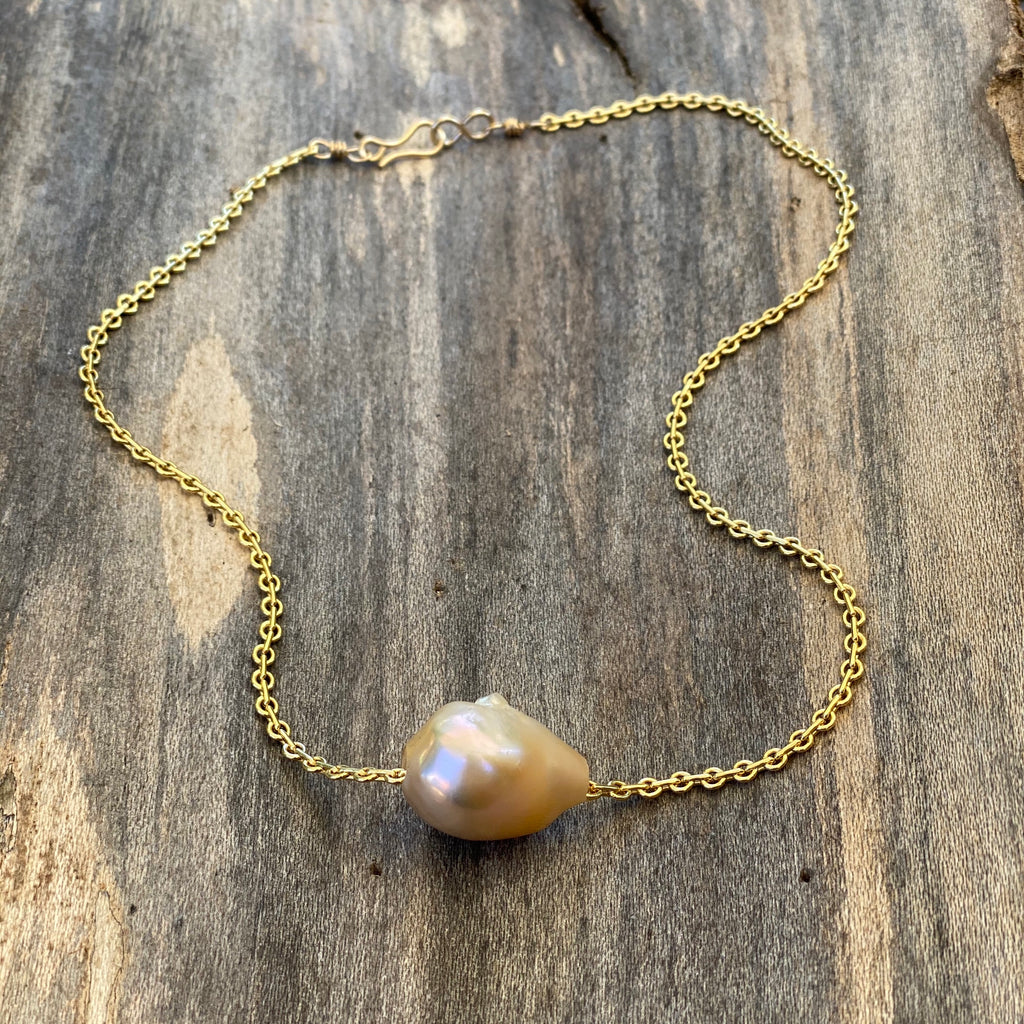 14K GF Saltwater Pearl Necklace