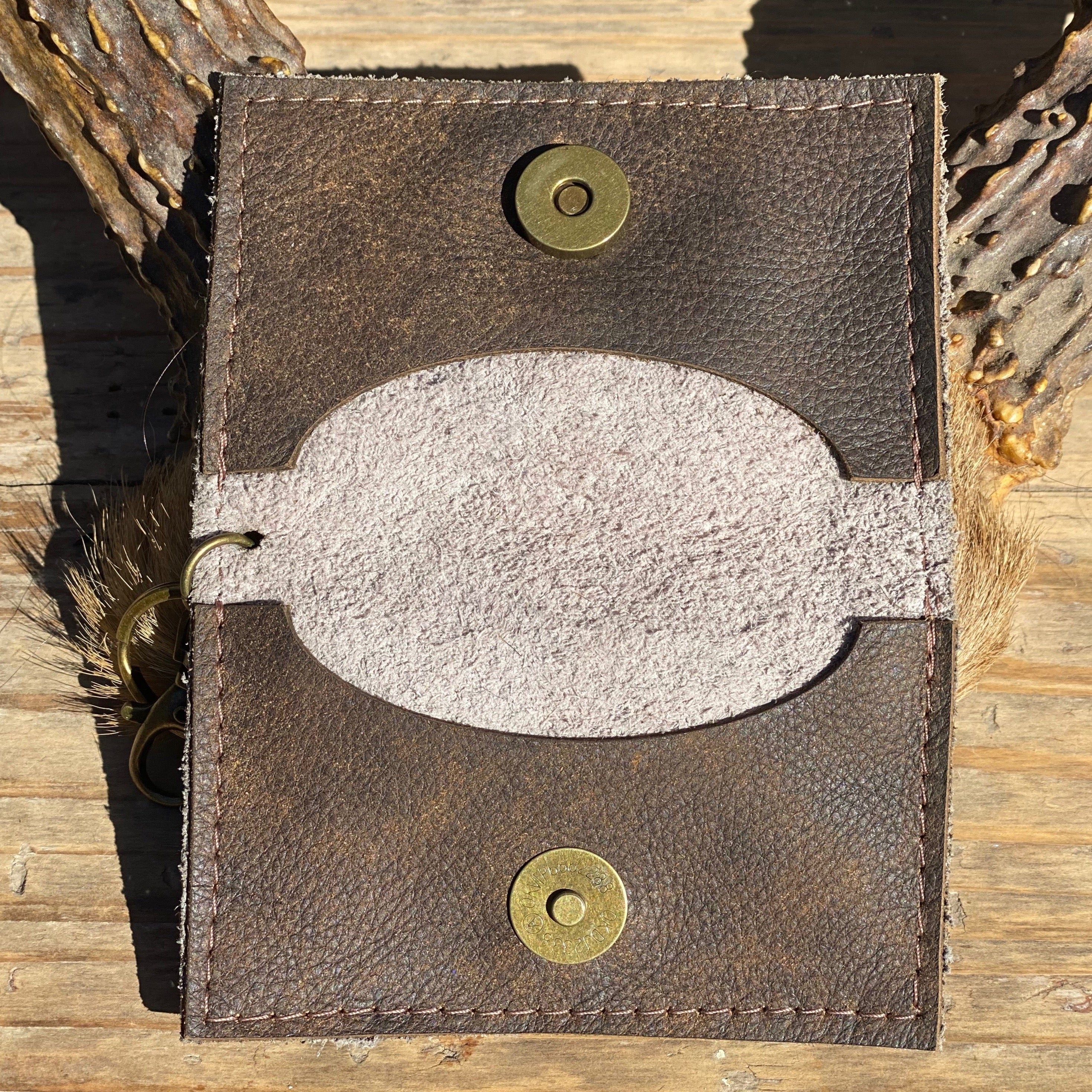 Print Leather Keychain Wallet – Beshea Beshea