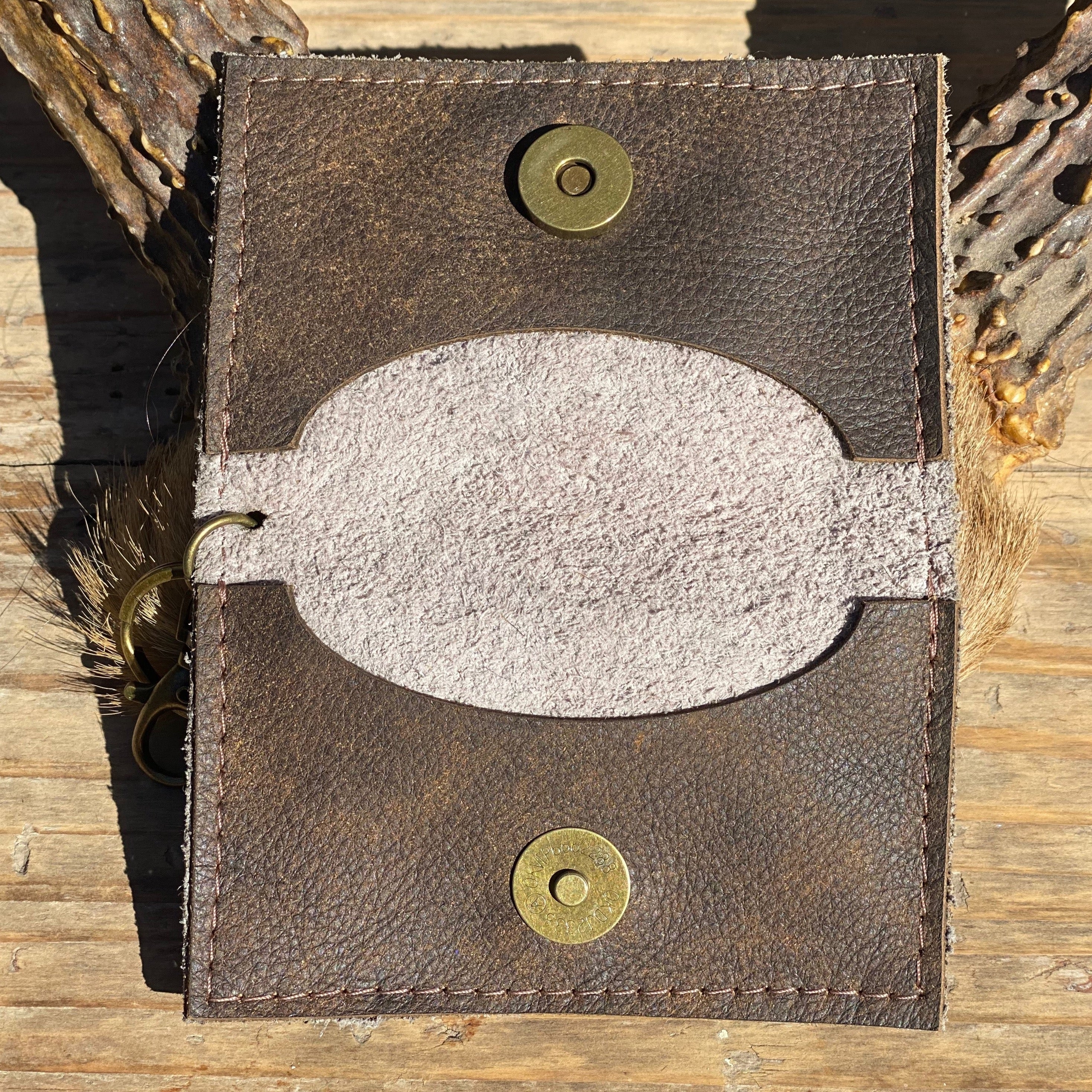 Keep It Gypsy Distressed Leather Keychain Wallet