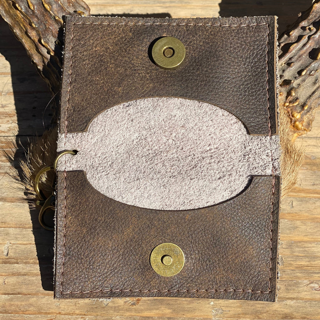 Inside of Leather Keychain Wallet by Keep It Gypsy