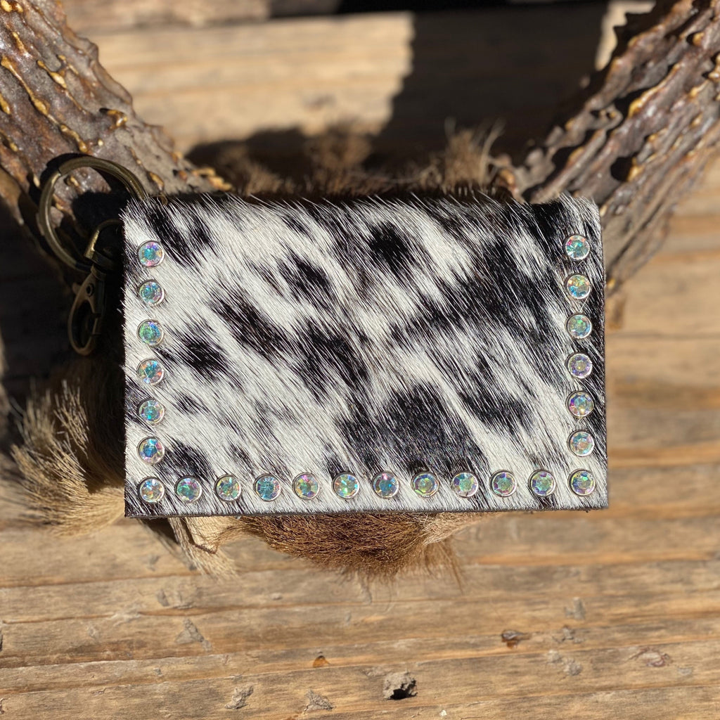 Keep It Gypsy Iridescent Stone Studded Keychain  Wallet